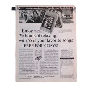 Vintage Magazine Advertisement Columbia Cartridge Collection Music 1960s 11x13